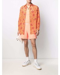 Camicia a maniche lunghe a fiori arancione di ERL
