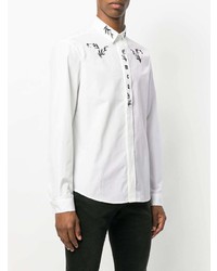 Camicia a maniche lunghe a fiori bianca di McQ Alexander McQueen