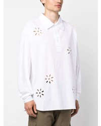 Camicia a maniche lunghe a fiori bianca di Gimaguas