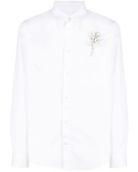 Camicia a maniche lunghe a fiori bianca di Simone Rocha