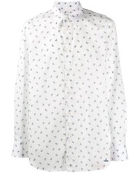 Camicia a maniche lunghe a fiori bianca di Vivienne Westwood