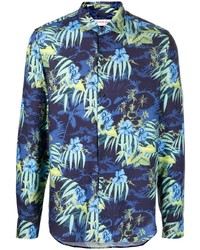 Camicia a maniche lunghe a fiori blu scuro di Orlebar Brown