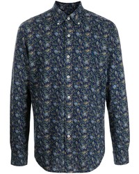 Camicia a maniche lunghe a fiori blu scuro di Polo Ralph Lauren
