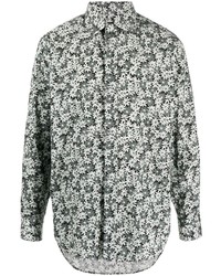 Camicia a maniche lunghe a fiori grigia di Tom Ford