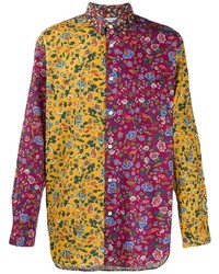 Camicia a maniche lunghe a fiori multicolore di Comme Des Garcons SHIRT