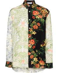 Camicia a maniche lunghe a fiori multicolore di JW Anderson
