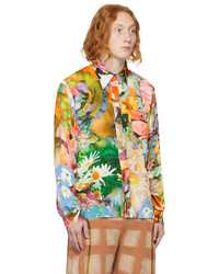 Camicia a maniche lunghe a fiori multicolore di Collina Strada