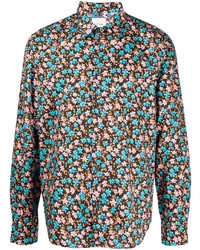 Camicia a maniche lunghe a fiori multicolore di Paul Smith