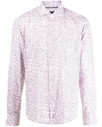 Camicia a maniche lunghe a fiori rosa di Orian
