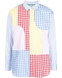 Camicia a maniche lunghe a quadretti multicolore di Comme Des Garcons SHIRT