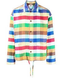 Camicia a maniche lunghe a quadretti multicolore di YMC