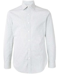 Camicia a maniche lunghe a quadri bianca di Kent & Curwen