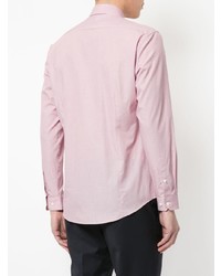 Camicia a maniche lunghe a quadri rosa di Cerruti 1881