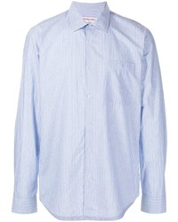 Camicia a maniche lunghe a righe verticali azzurra di Orlebar Brown