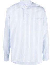 Camicia a maniche lunghe a righe verticali azzurra di Orlebar Brown