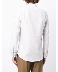 Camicia a maniche lunghe a righe verticali beige di PS Paul Smith