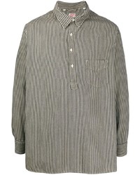 Camicia a maniche lunghe a righe verticali bianca e nera di Levi's Vintage Clothing