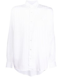 Camicia a maniche lunghe a righe verticali bianca di Acne Studios