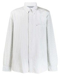Camicia a maniche lunghe a righe verticali bianca di Calvin Klein