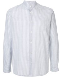 Camicia a maniche lunghe a righe verticali bianca di Cerruti 1881