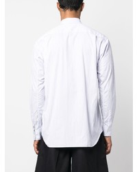 Camicia a maniche lunghe a righe verticali bianca di Comme Des Garcons SHIRT