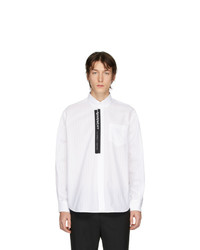 Camicia a maniche lunghe a righe verticali bianca di Givenchy