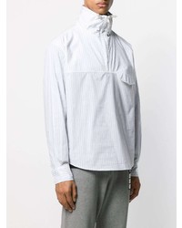 Camicia a maniche lunghe a righe verticali bianca di Kenzo