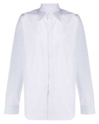 Camicia a maniche lunghe a righe verticali bianca di Maison Margiela