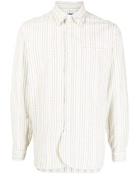 Camicia a maniche lunghe a righe verticali bianca di Polo Ralph Lauren
