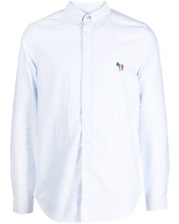 Camicia a maniche lunghe a righe verticali bianca di PS Paul Smith