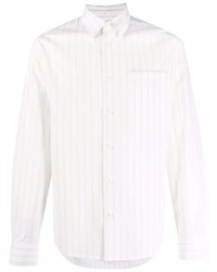 Camicia a maniche lunghe a righe verticali bianca di Sandro Paris