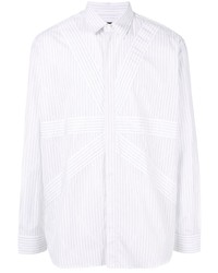 Camicia a maniche lunghe a righe verticali bianca di Stella McCartney