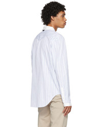 Camicia a maniche lunghe a righe verticali bianca di rag & bone