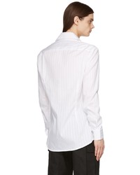 Camicia a maniche lunghe a righe verticali bianca di Gmbh
