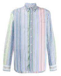 Camicia a maniche lunghe a righe verticali multicolore di Gitman Vintage