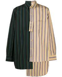 Camicia a maniche lunghe a righe verticali multicolore di Lanvin