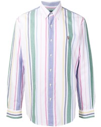 Camicia a maniche lunghe a righe verticali multicolore di Lauren Ralph Lauren