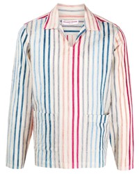 Camicia a maniche lunghe a righe verticali multicolore di Orlebar Brown