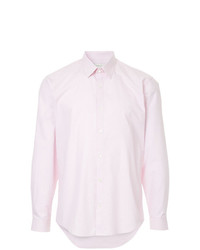 Camicia a maniche lunghe a righe verticali rosa di Cerruti 1881