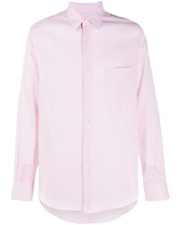 Camicia a maniche lunghe a righe verticali rosa di Cobra S.C.