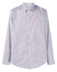 Camicia a maniche lunghe a righe verticali viola chiaro di Martine Rose