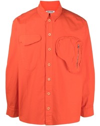 Camicia a maniche lunghe arancione di Henrik Vibskov