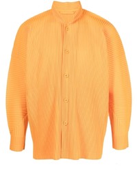 Camicia a maniche lunghe arancione di Homme Plissé Issey Miyake