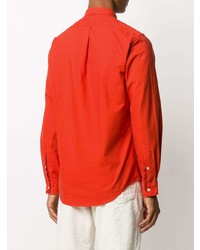 Camicia a maniche lunghe arancione di Polo Ralph Lauren