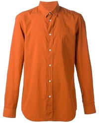 Camicia a maniche lunghe arancione di Maison Margiela