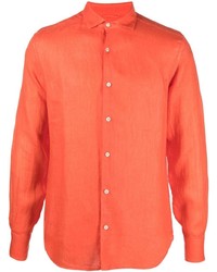Camicia a maniche lunghe arancione di MC2 Saint Barth