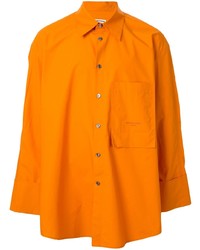 Camicia a maniche lunghe arancione di Wooyoungmi