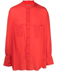 Camicia a maniche lunghe arancione di Yohji Yamamoto