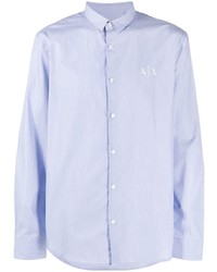 Camicia a maniche lunghe azzurra di Armani Exchange