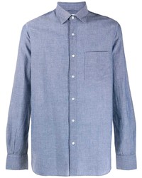 Camicia a maniche lunghe azzurra di Aspesi